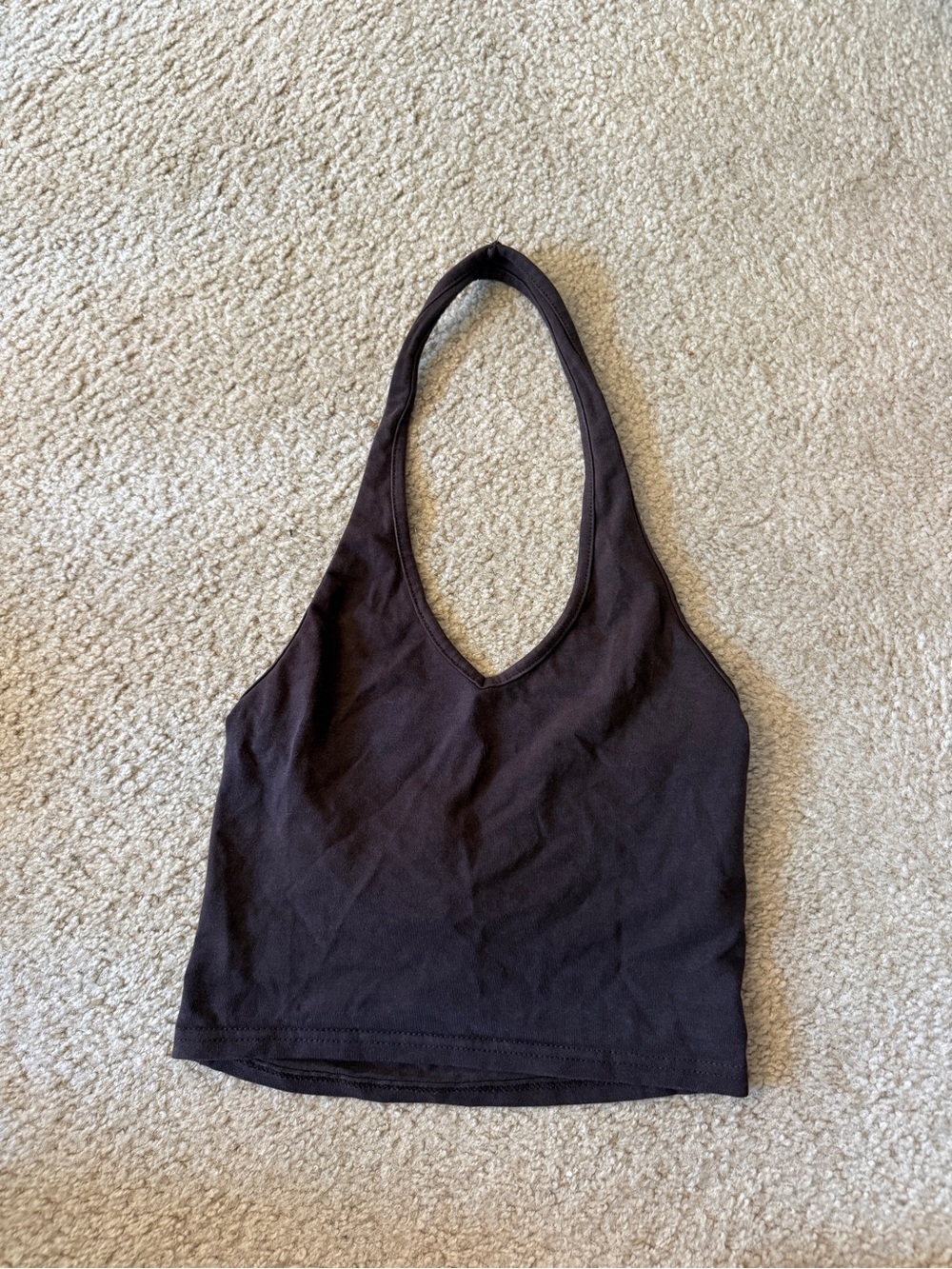 H&M Brown Halter Crop Top
